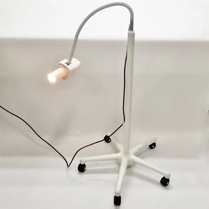 Burton Halogen Bright Spot 110V medizinische Untersuchungsleuchte mit Schwanenhals + Rollständer - Bild 1 von 5