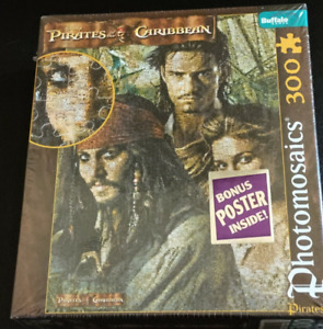 New Disney Pirates Of The Caribbean 300 Pc Puzzle Photomosaics Jack Sparrow