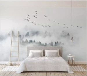 3D Fog Forest 2763 Wallpaper Mural Wall Print Wall Wallpaper Murals US Coco - Picture 1 of 11