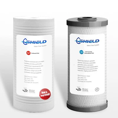 10" x 4.5" Whole House Big Blue Water Filter Replacement Cartridges 5 1 Micron - image 1 of 4