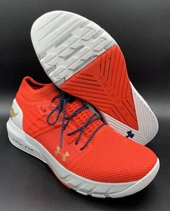 Under Armour Project Rock 2 Red Running Shoes Sneakers 3022024-604 Men’s 10 - Picture 1 of 5