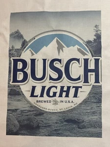1 Busch Light Beer Quilt Block Head For The Mountains Beer Logo Material Fabric - Picture 1 of 2