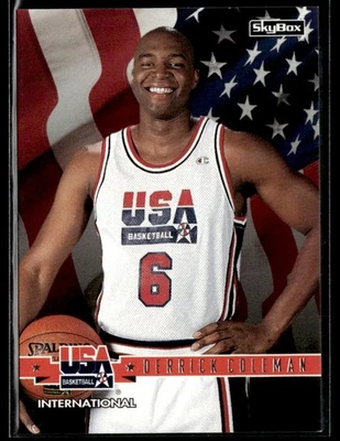 1994 SkyBox USA #37 Derrick Coleman Basketball Card 2803F - Image 1 of 2