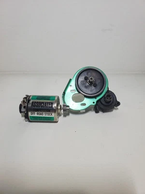 Vintage Team Associated T3 Stealth Transmission , Motor Plate With Motor RC10 - Image 1 of 4