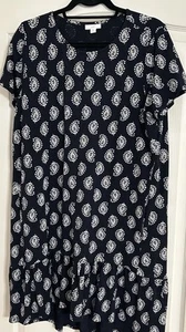 Kleid Damen M Blau Muster - Bild 1 von 3