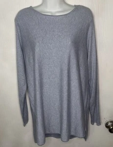 Michael Kors Sweater Blue Heathered Long Sleeve Women Size Medium NEW - Picture 1 of 10