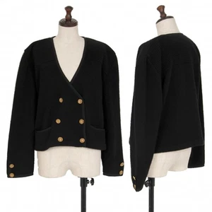 FOXEY Cashmere Knit Double Jacket Size F(K-117630) - Picture 1 of 12