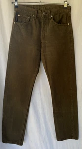 VTG 80s 90s..MADE IN USA..ARMY GREEN..LEVIS 501 DENIM..JEANS..30 X 32 - Picture 1 of 5