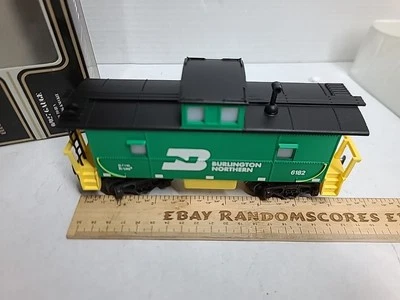 NIB K-Line O-27 Gauge K-6182 Burlington Northern Illuminated Caboose BN  - Image 1 of 4