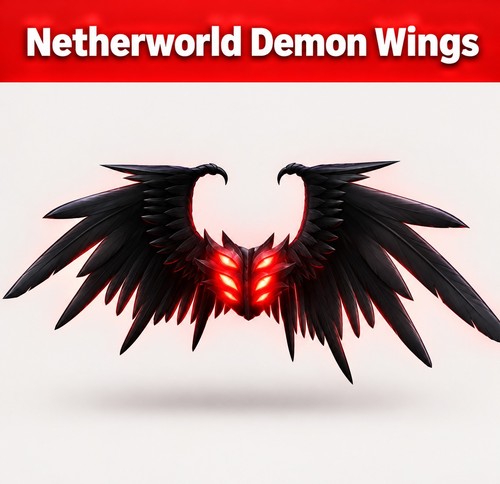 ROBLOX | Netherworld Demon Wings Halloween + 5,250 ROBUX - Virtual Code ...