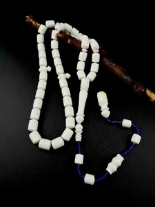 Weißer islamischer Tasbih Gebetsrosenkranz 45 Perlen مسبحة سبحة مسباح - Bild 1 von 8