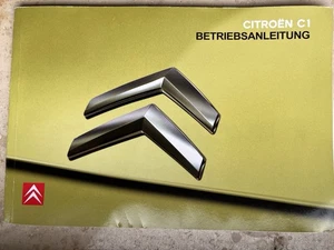 BORDMAPPE Citroën C1 2006 Bedienungsanleitung Betriebsanleitung Deutsch - Bild 1 von 5