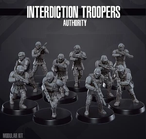 Star Wars Legion Miniatures - Imperial Interdiction Trooper Squad - Modular Kit - Picture 1 of 4