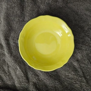 Federalist Ironstone Butternut Yellow Bowl 7" Scalloped Rim Vintage Japan - Picture 1 of 3