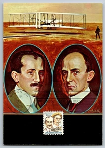 #C91 Wright Brothers Airmail FDC Maxi Card - Picture 1 of 2