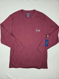 HERREN MEDIUM - POLO RALPH LAUREN Waffel Thermo Langarmshirt - weinrot - Bild 1 von 8