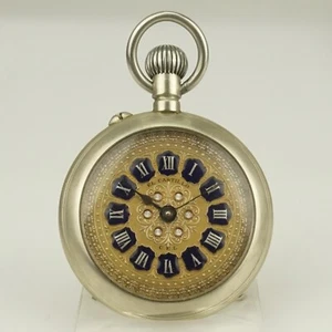 Working! Museal ROSKOPF Pocket watch Men's no repeater fusee duplex RAR - Picture 1 of 8