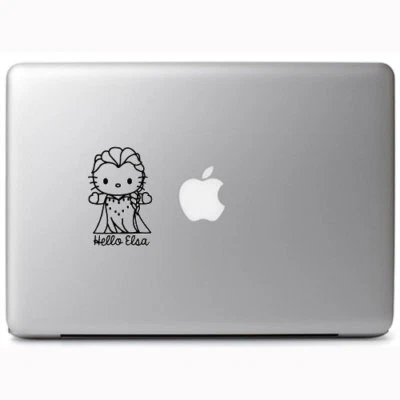 Hello Frozen Elsa Sticker Decal for Macbook Laptop Car Window Truck Wall Decor - Image 1 of 4