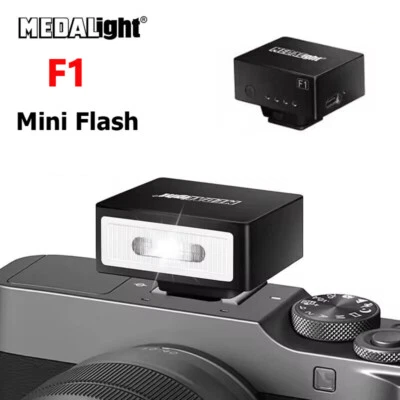 Medalight F1 Portable Mini Camera Flash Light Speedlite for Ricoh GR3 Nikon Sony - Image 1 of 4