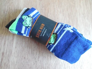 NEW Package of 3 Men’s sz 6-12 "SOCK HUB" Halloween Crew Socks - Picture 1 of 3