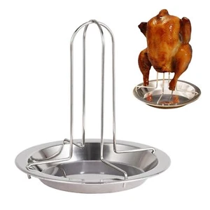 Chicken RoasterStainless Steel Chicken Roaster Rack BBQ Roaster Rack Vertical... - Picture 1 of 8