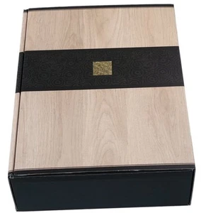 Geschenk Karton "Prestige" - für 3 Flaschen Wein - Weinkarton Box Truhe Verpacku - Bild 1 von 2