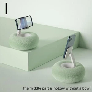 Fuzzy Bowl Kindle Holder, Tablet Pillow Stand, Adjustable U7G7 Phone F F9V4 - Zdjęcie 1 z 27