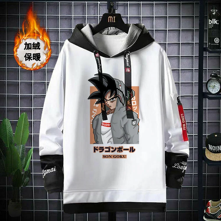 Sweat à capuche Dragonball Z Anime Cosplay sweat à capuche pull à capuche manteau - Photo 1/1