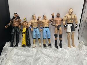 WWE MMA Action Figures 6 - John Cena Brock Lesnar etc Posable NEEDS NEW HOME!