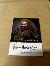2014 The Hobbit: An Unexpected Journey Peter Hambleton as Gloin Dwarf Autograph