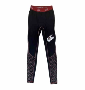 Canterbury Mens Mercury TCR Compression Tights/Leggings Size Small Black Red Sil - Picture 1 of 11