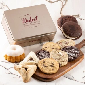 Dulcet Gift Baskets Tasteful Treats Gift Basket Filled Gourmet Bakery Goods - Picture 1 of 23