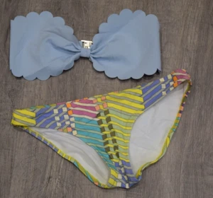 Mix & Match Bandeau-Bikini-Set mit Jakobsmuschelkante Größe UK 10 C4 - Bild 1 von 3