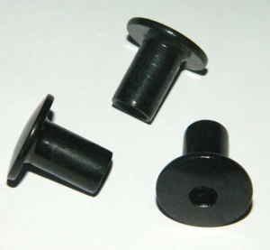 15 Stk. Hülsenmutter M8x16mm Stahl verzinkt - schwarz -,, mit Innensechskant ,, - Bild 1 von 2