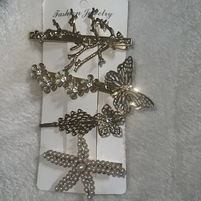 Hair Barrettes Lot Of 4 - Image 1 of 4