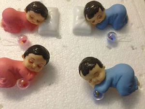200 kl. schlafende Babys ohne Kissen Restposten Geburt Taufe Wurfmaterial - Bild 1 von 1