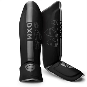 DXM SPORTS Shin Guard MMA Leg Instep Protector Pad Muay Thai Kickboxing Sparring - Picture 1 of 10