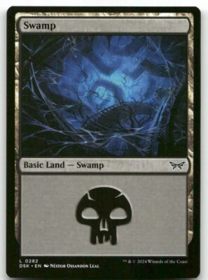 X4 Swamp #282 MTG Duskmourn NM X4 - Image 1 of 3