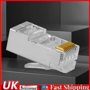 100 szt. Głowica kryształowa przelotowa RJ45 CAT6 Złącze Przejście Modułowa wtyczka - Zdjęcie 1 z 18