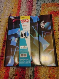 2020 NWT Trapper Keeper 3 Ring Binder Retro Style Portfolio Folder Mead Funky - Picture 1 of 2