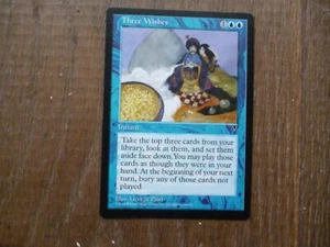 MTG 1 x Three Wishes rare Visions Magic The Gathering card - Picture 1 of 1