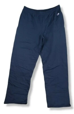 Champion P890 Unisex Youth Double Dry Action Fleece Open Bottom Pant, Navy - XL - Image 1 of 4