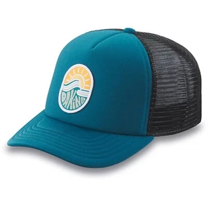 Dakine Lo Tide Graphic Trucker Hat Snapback Cap Deep Lake Wave New - Picture 1 of 1