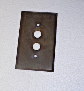 Vintage Antique Push Button Wall Plate Cover Brass FREE SHIPPING