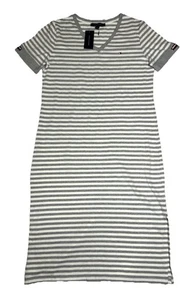 Tommy Hilfiger Women's SZ M Striped Shirt Dress - Picture 1 of 7