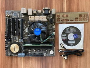 Asus mATX Mainboard H97M-PLUS + Intel Core i3-4150 3,50 GHz CPU + 4GB DDR3 RAM - Bild 1 von 5