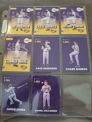 Бейсбольные вставки Onit 2025 LSU — Kade, Shores, Jones! Вы выбираете! Цены снижены! - Изображение 1 из 2