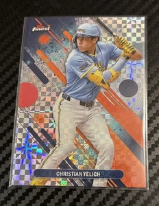 2025 Topps Finest Christian Yelich Checkerboard Refractor Common #89 - Picture 1 of 2