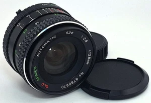 Lente de montaje Minolta MD automática de colección GLC 28 mm f/2,8 hecha en Corea - Imagen 1 de 3