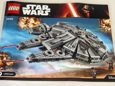 LEGO Star Wars: Millennium Falcon 75105 Ship Incl Instructions No Minifigures - image 1 of 4